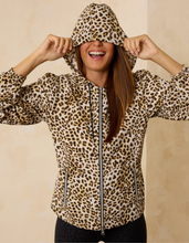 Load image into Gallery viewer, TOMMY BAHAMA - Lovely Leopard Hooded Windbreaker
