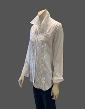 Load image into Gallery viewer, JUST WHITE  Ribbon Like Detailed Blouse
