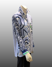 Load image into Gallery viewer, SE - JUST WHITE   Blue Harmony Blouse
