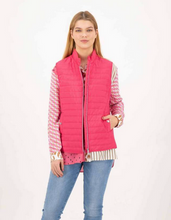 Load image into Gallery viewer, SE - JUST WHITE Quilted Pink Vest
