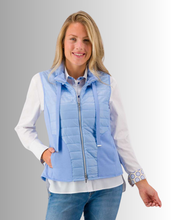 Load image into Gallery viewer, SE - JUST WHITE  Quilted Vest with Rhinestones
