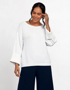 SYMPLI  Texture Block Boxy Sweater